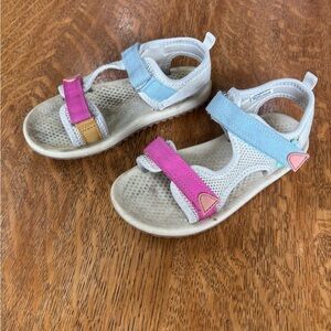 OshKosh B'gosh Blue and Pink Sandals with Velcro Straps